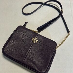 Tory Burch Purple Pebbled Leather crossbody